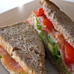 Salmon sandwich - a quick and healthy lunch