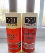 DGJ Organics Hairjuice shampoo and conditioner