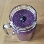Blackberry and coconut smoothie