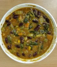 Low carb kidney bean vegetable soup