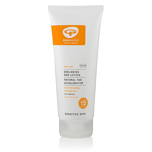 green people sun lotion spf15