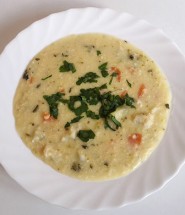 Millet and vegetable soup, gluten-free