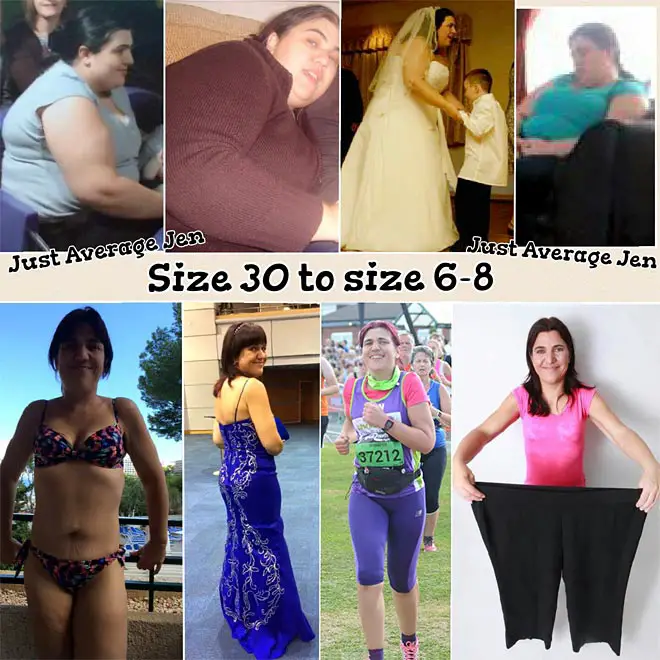 Just Average Jen weight loss journey