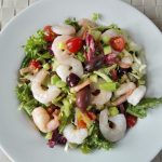 Mediterranean prawn salad