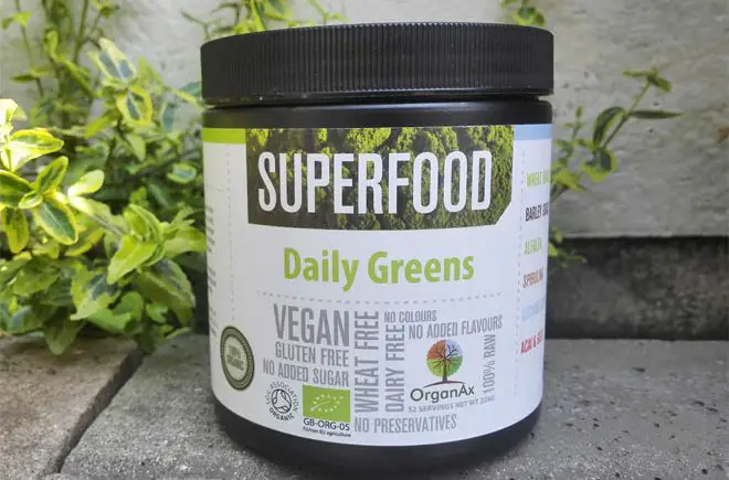 organax daily greens superfood powder