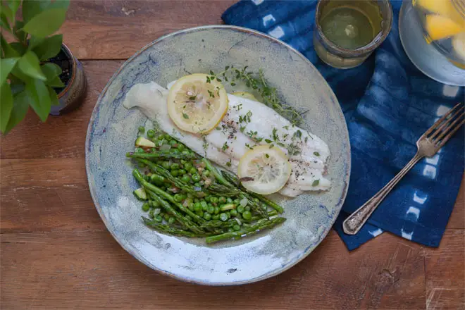 baked sole dinner by Summer Rayne Oakes