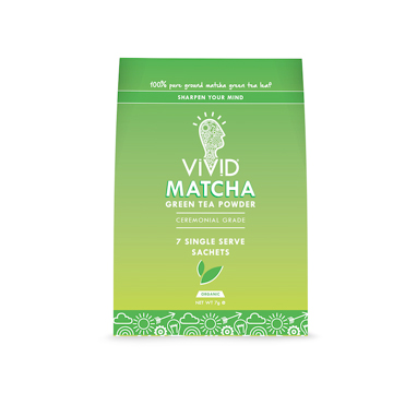 vivid matcha green tea powder