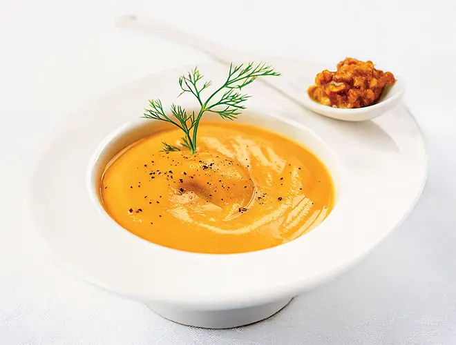 sweet potato soup with turmeric