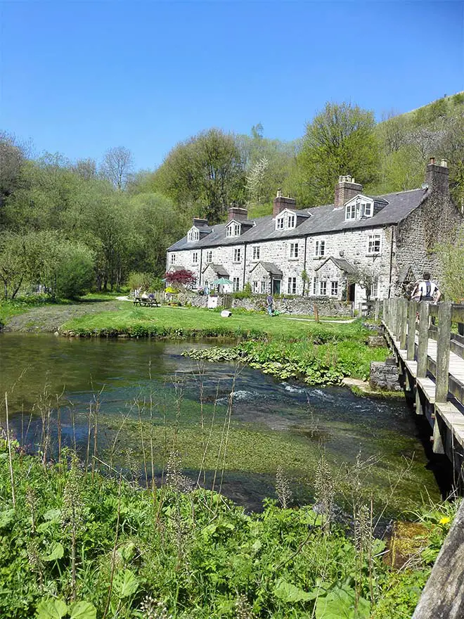 Blackwell Mill cottages on the edge of Peak District 