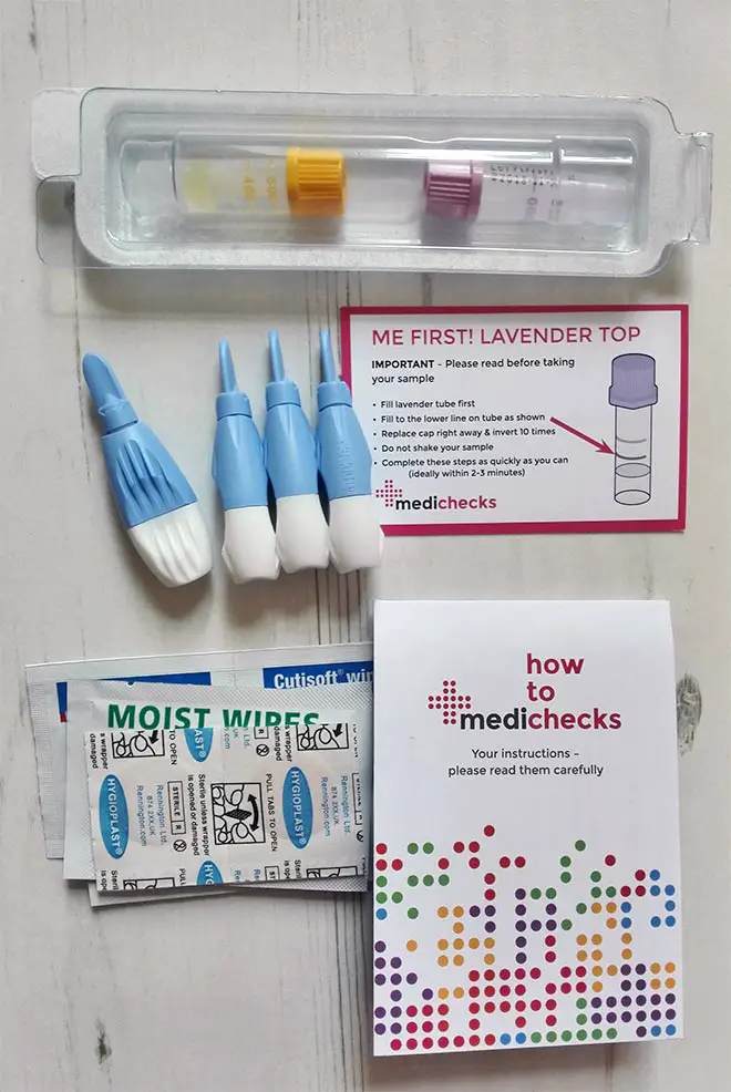 medichecks test kit contents