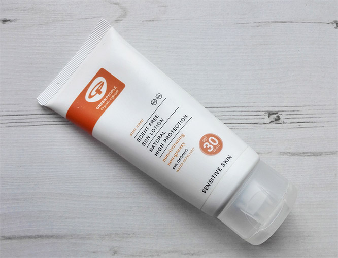 organic sunscreen spf30 green people