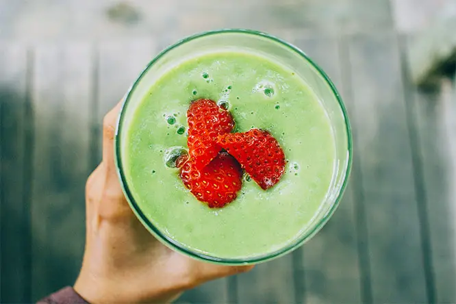 homemade green smoothie