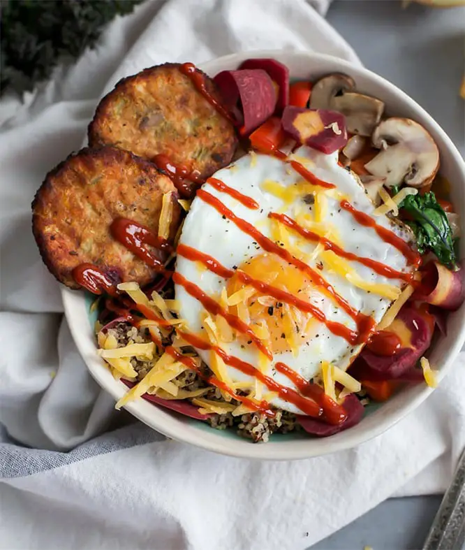 Egg Veggie Power Protein Breakfast Bowl