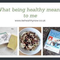 What being healthy means to me