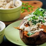 Baked Sweet Potatoes with healthy filling