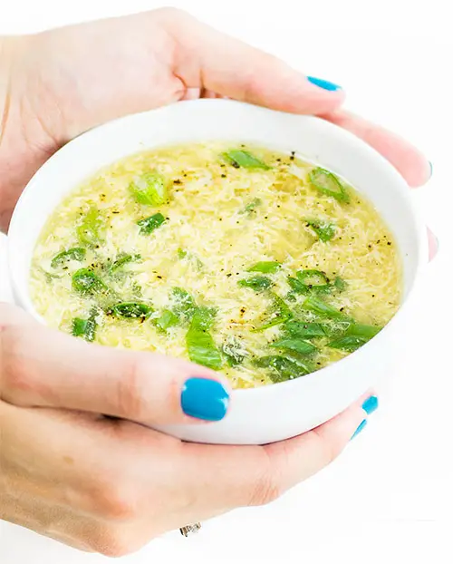 Keto Low Carb Egg Drop Soup Recipe