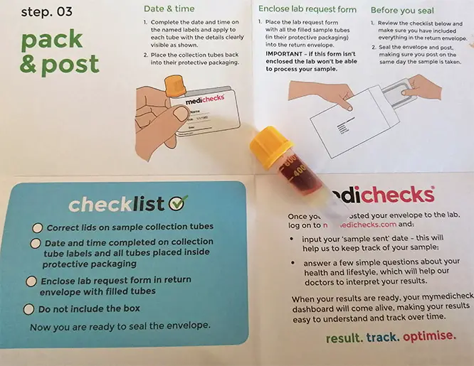 instructions - pack and post