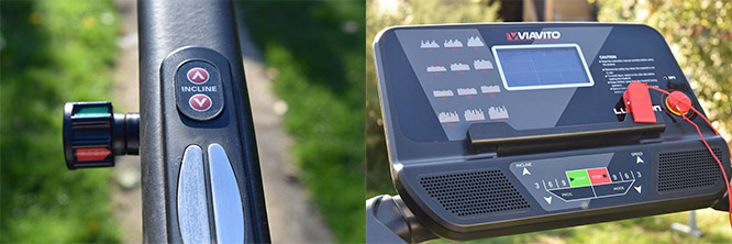 viavito treadmill incline control and screen