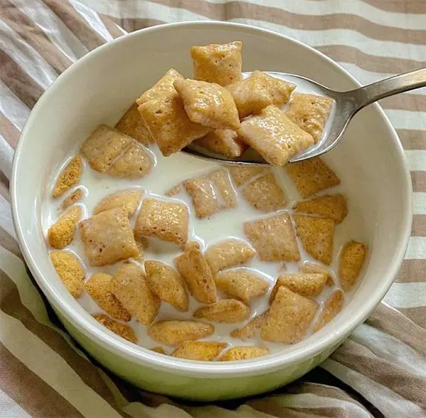 a bowl of Krave cereal