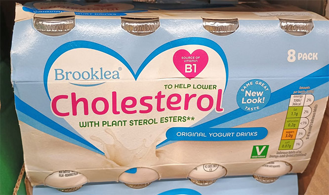 Aldi Brooklea cholesterol lowering drink