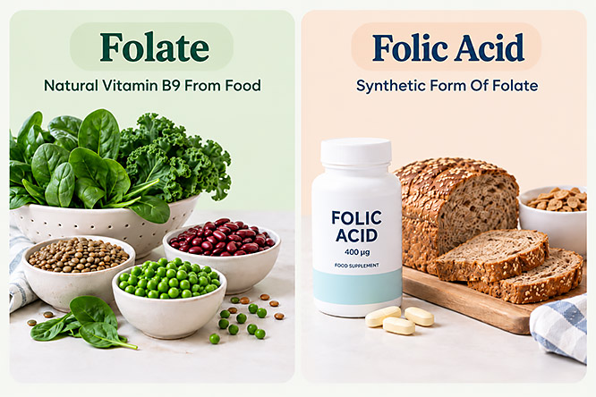folate vs folic acid