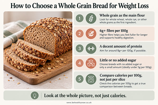 how to choose whole grain bread for weight loss